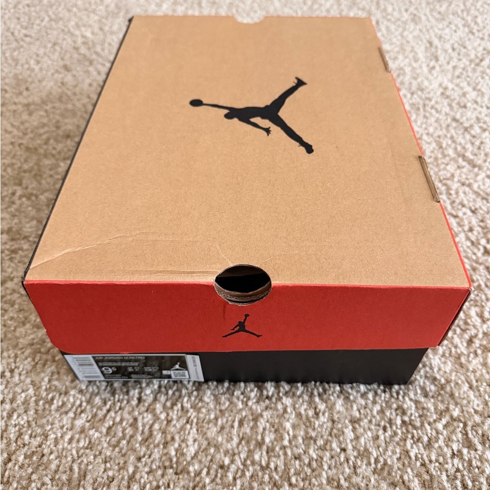 Jordan Air 12 Retro Box in Red and Black